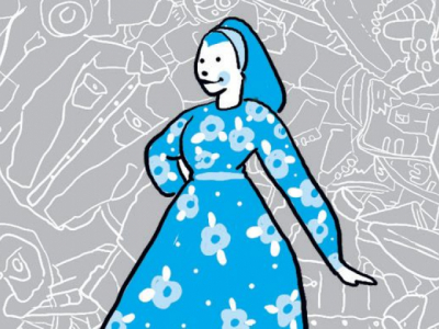 A elegância do único vestido
